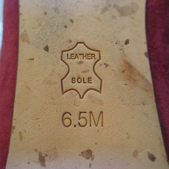 Tory Burch "Vanessa" 2 Tone Burgundy 32148450 Flat - Picture 7 of 8